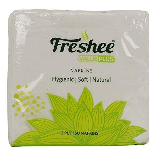 Freshee Freshee 50 Sheets 2 Ply Pack Of 3 Tissue Paper, Hygience And Fresh Tissue Made With 100% Virgin Fibre, Value Plus Range Of Disposable Tissue