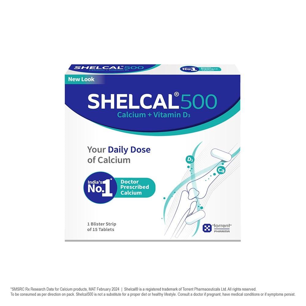 Shelcal Shelcal-500 - Strip of 15 Tablets
