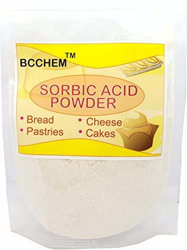 BCCHEM BCCHEM Sorbic acid powder preservative for baked goods,cheese,wine,etc ,Inhibits moulds and fungi (500 gm)