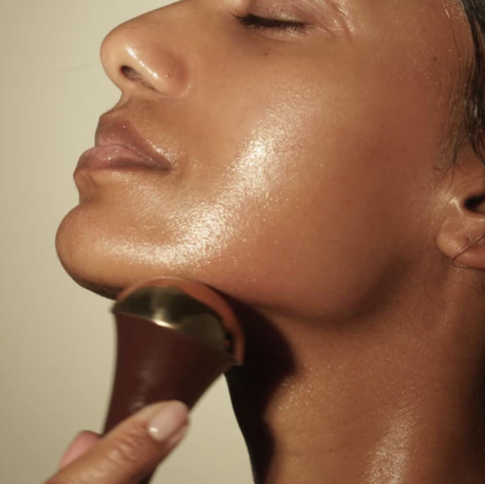 SUSTAIN GO SUSTAIN GO Kansa Wand (Medium) | Kansa Wand Face Acupoint Massager for Detoxification & Deep Relaxation Massage Tool | Dual Side Tools | Ayurvedic face | Body | Foot Massager - Pack of 1