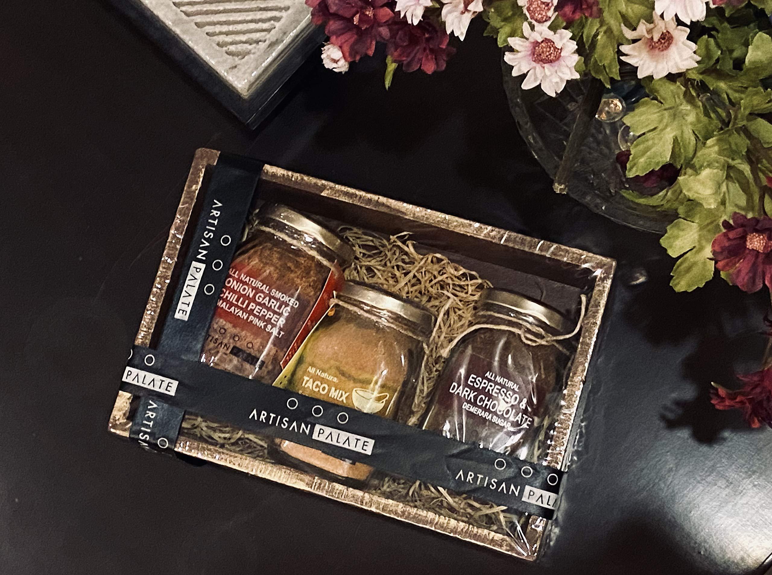 Artisan Palate 3 Bottle Wooden Tray