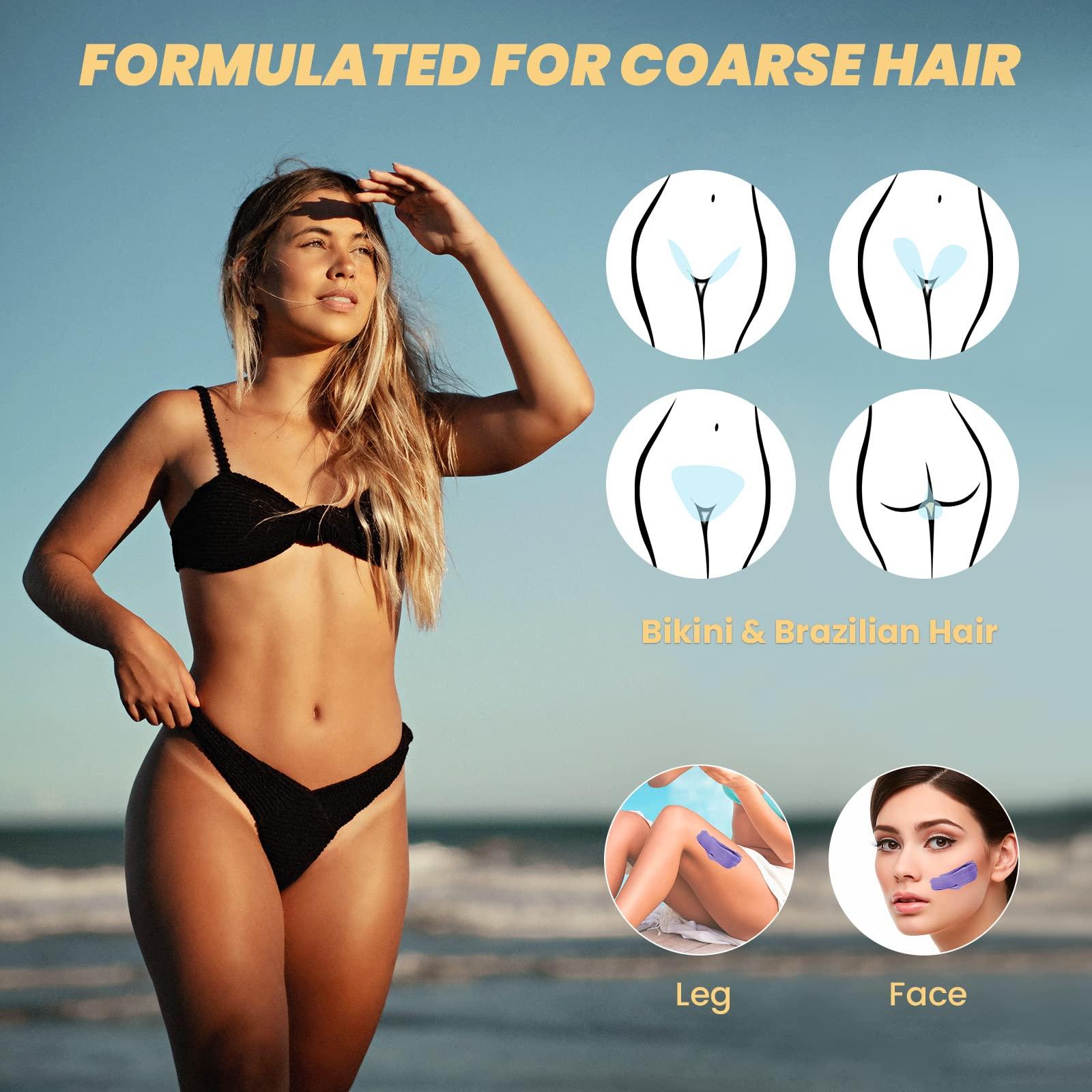 Charmonic Charmonic 17.5 Oz Hair Wax Beans Hard Body Wax Beans, Hair Removal Depilatory Wax European Beads For Women Men 500 Gram/17.5Oz Lavender