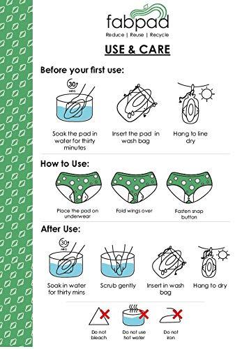 FabPad FabPad Reusable Washable Sanitary Cloth Pads Napkins Eco-Friendly Menstrual Hygiene Solutions (Pack of 1) (Non Dye, Maxi - 31.5 CM)