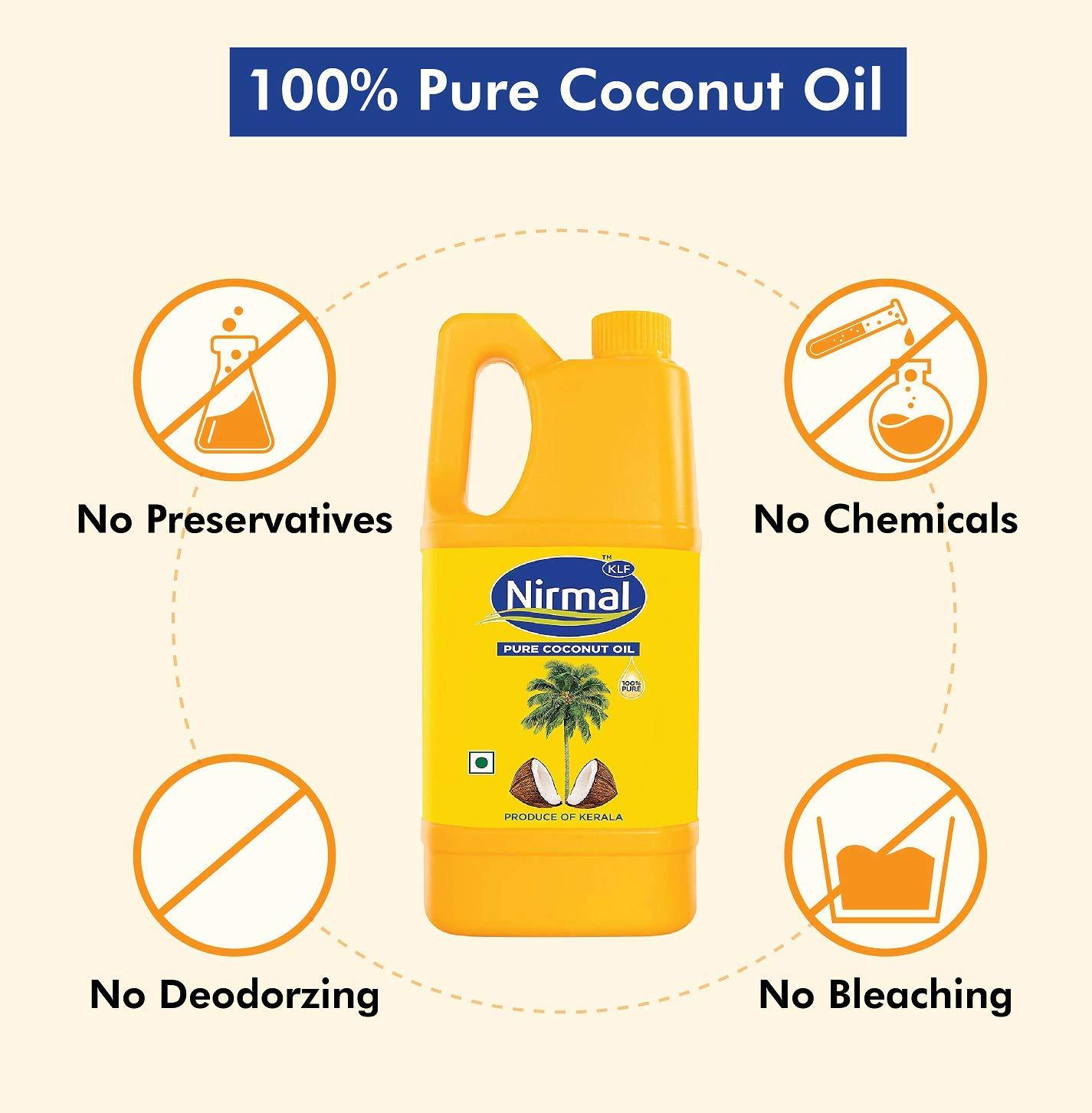 KLF Nirmal KLF Nirmal 100% Pure Coconut Oil, 1L Jar & KLF Nirmal Cold Pressed Virgin Coconut Oil, 500 ml