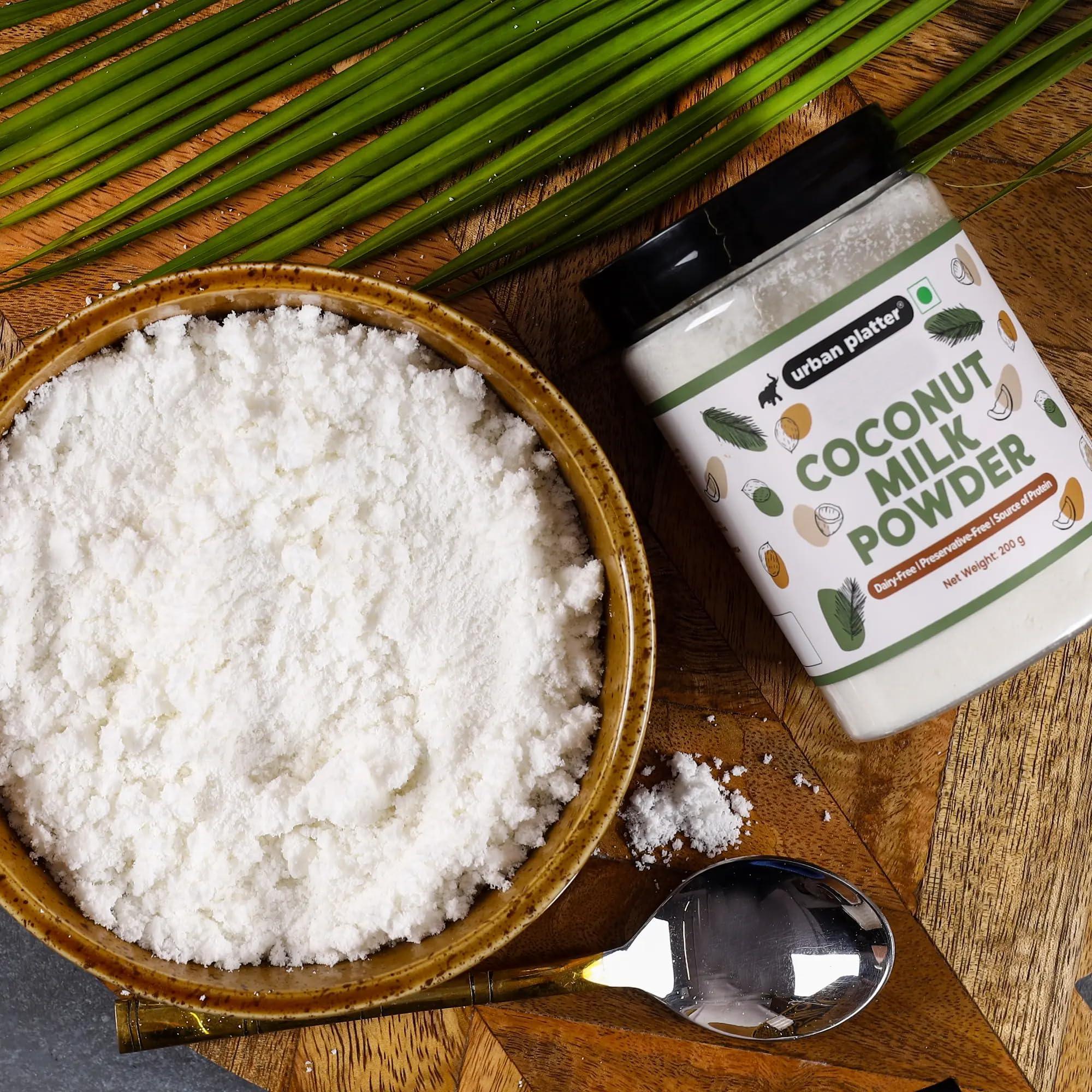 urban platter Urban Platter Coconut Milk Powder Jar, 200g (Plant-Based, Preservative-Free, Easy to use, Dairy-Free, Source of Protein, Add to smoothies, curries, baked goods)