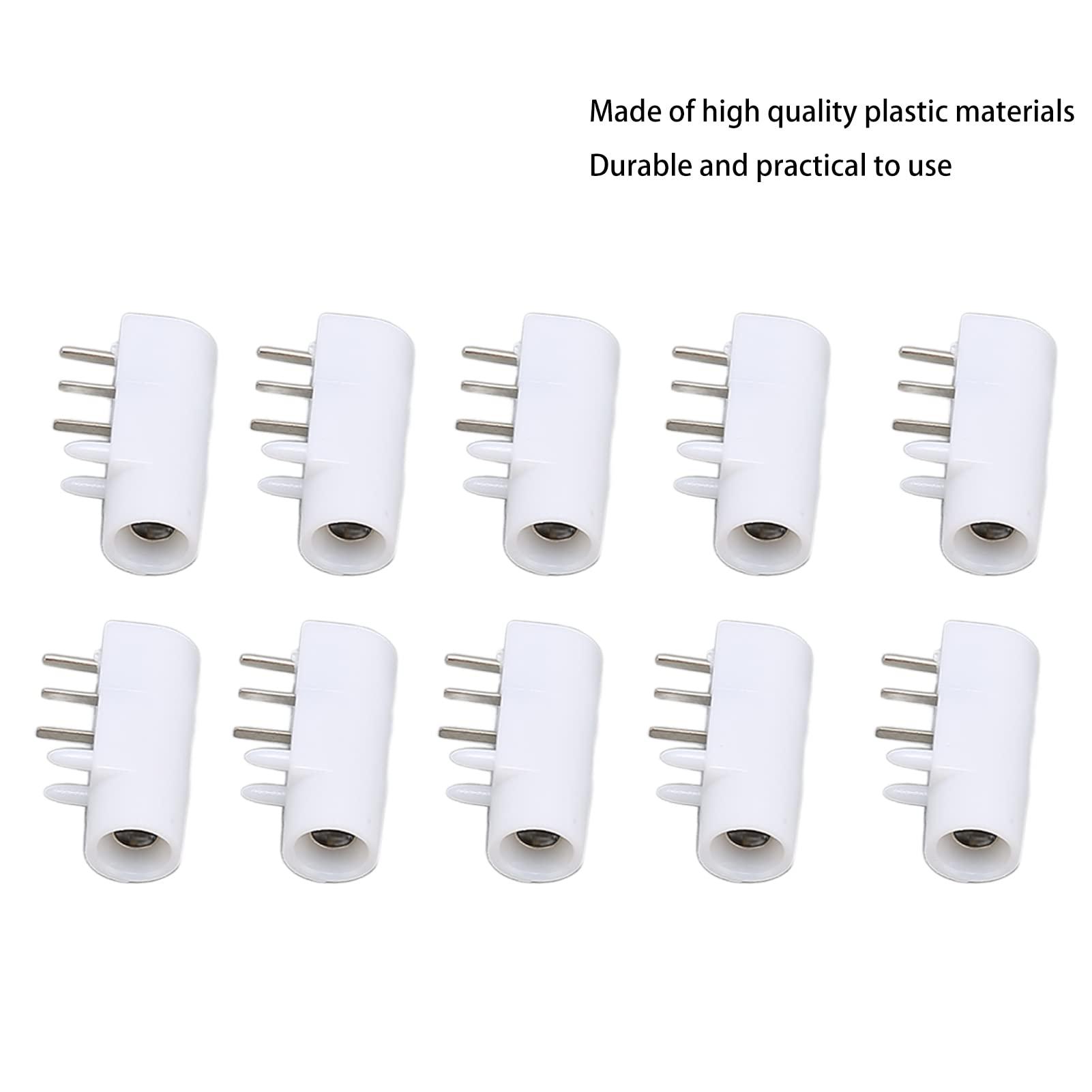 Nunafey Electrode Machine Socket, Potable 2.35 Safety 10pcs Small Size TENS Machine Socket for Home Salon Use