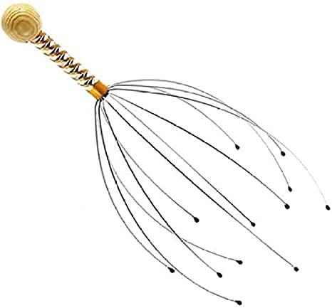 manav acupressure products MANAV Scalp Bokoma Massage Machine Head Massager Scalp Scratcher 12 Fingers Head Scratcher For Head Massage Body Relaxing Hair Massage (Pack of 2)