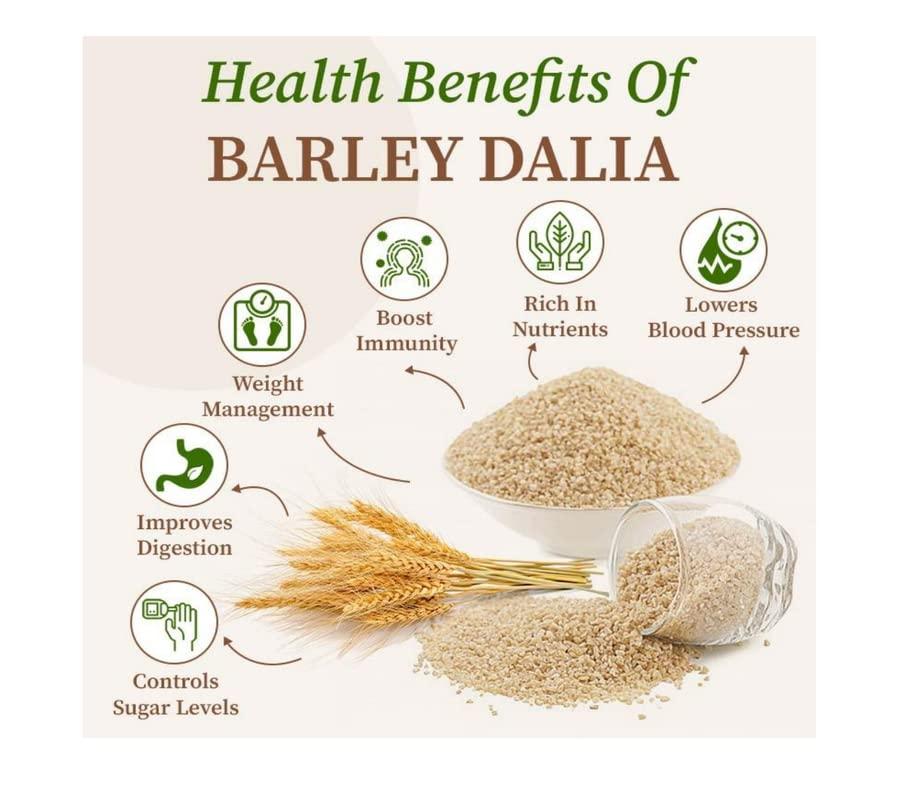 GHOTARAM Ghotaram Barley Dalia |Jo ka Daliya |Jau Ka Daliya |Jao dalia |Joo Dalia |Pure Barley Porridge/Jau Daliya |Certified|Barley Porridge |Barley Dalia |Jau Ka Daliya |Healthy Dalia-4900g(pac 5x 980g)