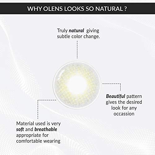 O-Lens O-LENS Russian Velvet Grey - Coloured Contact Lens (Monthly Disposable, -2.50 / 2pcs / Grey), Natural Looking & Comfy Eye Color Lenses