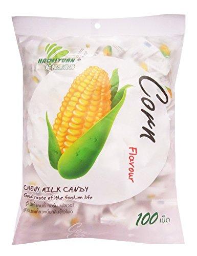 Haoliyuan Haoliyuan Corn Toffee Gummy Milk Fruit Candy 360G (100 Pieces)