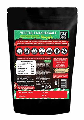 365 STORE TO DOOR 365 STORE TO DOOR Indian Spice – Vegetable Makhanwala Masala, 250 gm. | Homemade Powdered | for Healthy Cooking | Ready to use | All Seasonings Spices | Pure & Hygiene | Spice Mix – Pack of 1
