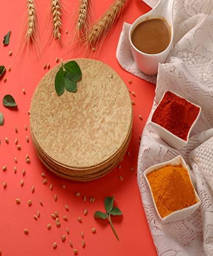 SHRIMAD SHRIMAD Punjabi Khakhra Crispy Roasted Diet-Friendly Ready to Eat Gujarati Snack Round Whole Wheat made with 100% Natural Ingredients