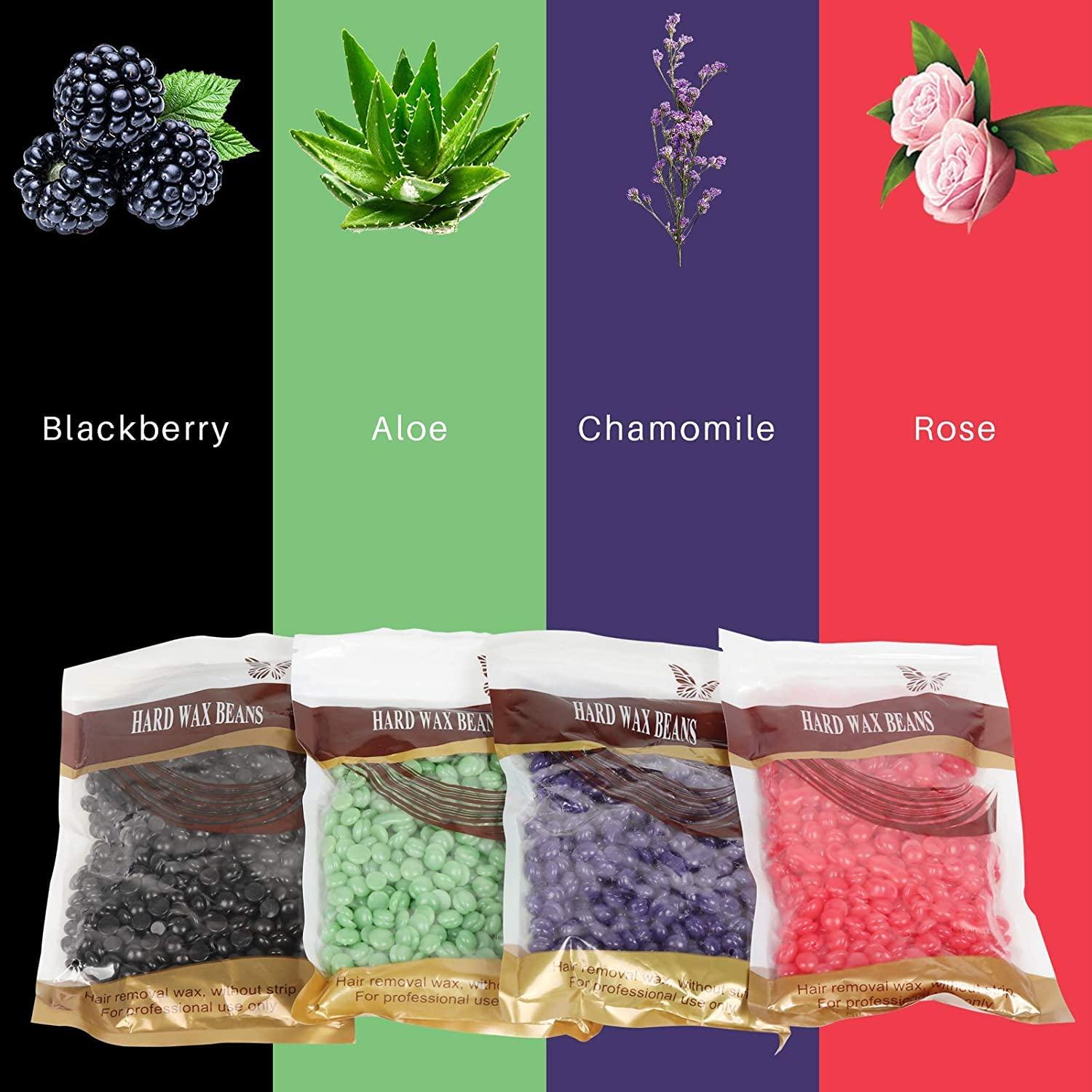 EQUVIA EQUVIA Waxing Kit Wax Warmer Hair Removal with Hard Wax Beans 100 gm. Multiple Formulas Target Different Type of Hair, Eyebrow, Facial, Armpit, Bikini, Brazilian, for Women and Men.