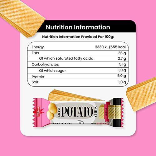 Bal Snack Bal Snack Grand Long Potato Chips | Crispy & Crunchy Snack Food for Movies, Games & More (Vinegar, Pack of 3, 60g Each)