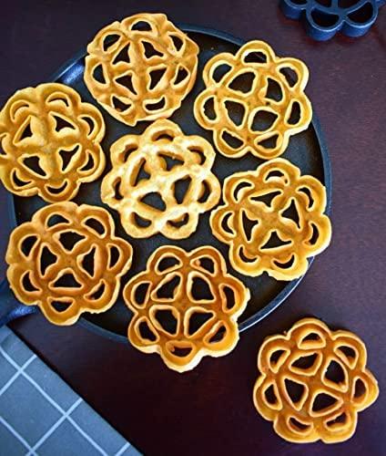 Lazy Shoppy Lazy Shoppy Achappam | Rose Cookies | Achu Murukku | Home Made Snacks | | Murukku | | (10 Achu Murukku in 1 Pack) | Fried Cookies | South Indian Snacks (Pack of 2)