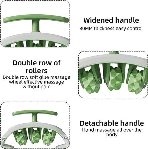 swabs Swabs Leg Roller | Portable Leg Rollers for Muscles,Muscle Roller Stick Trigger Point Muscle Roller 11 Wheels Ease Muscle Stiffness & Soreness for Wrist Hand Calf Foot