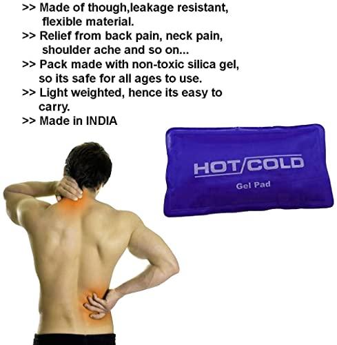 DEBIRE DEBRIE Reusable Hot & cold Gel Pack & Microwaveable Pad Pain Relief Therapy (Dark Blue,Pack of 1)