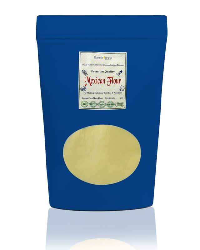 Mexican Flour Mexican Flour - 2kg Only authentic masa harina, Fine Instant Yellow Corn Masa Flour | Tortilla Grade/Fine Grade (Makka Atta)