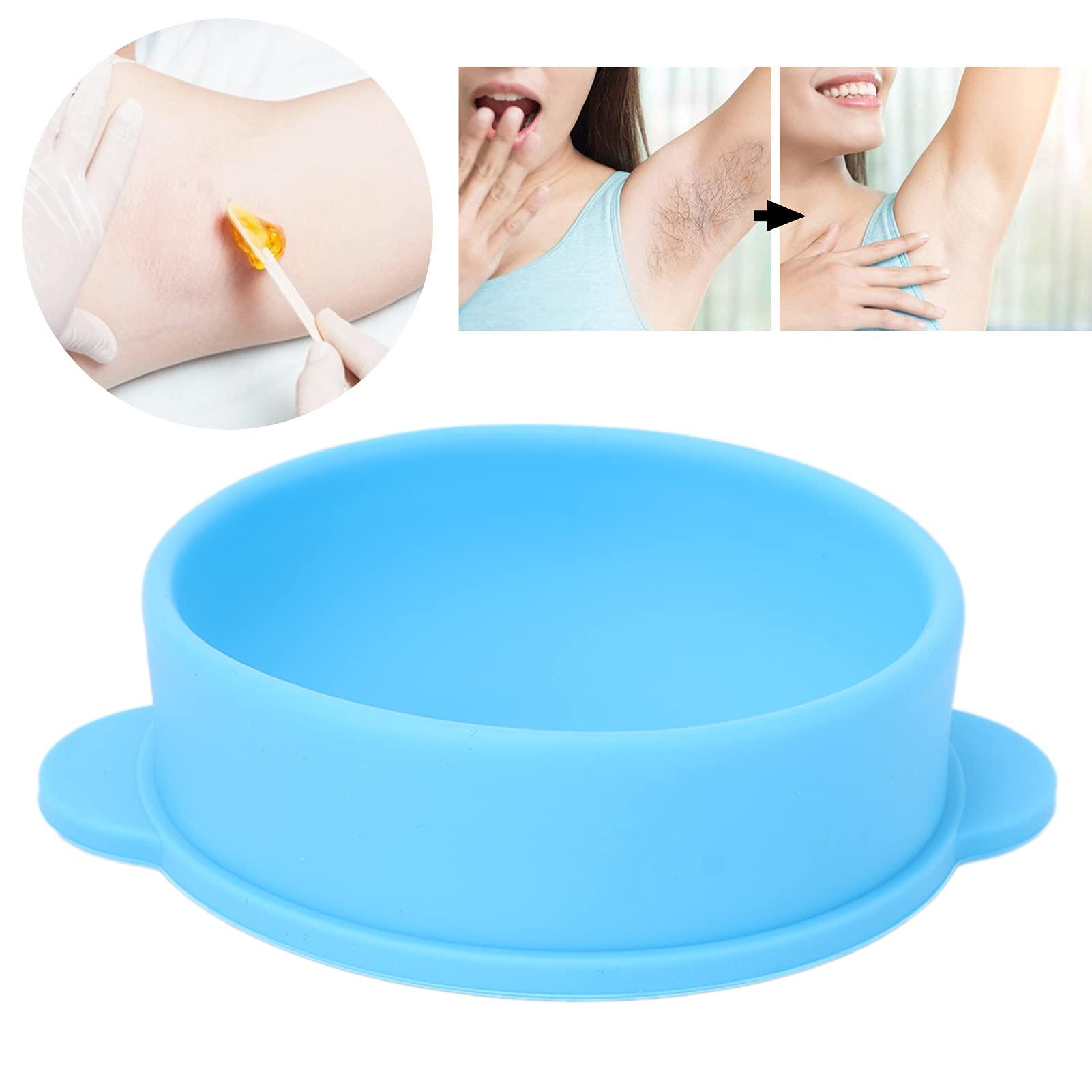 Byged Waxing Bowl, Compact Portable Removable Wax Pot Eco Friendly Slicone Safe Non Toxic for Wax Warmer for Home for Beauty Salon(blue)
