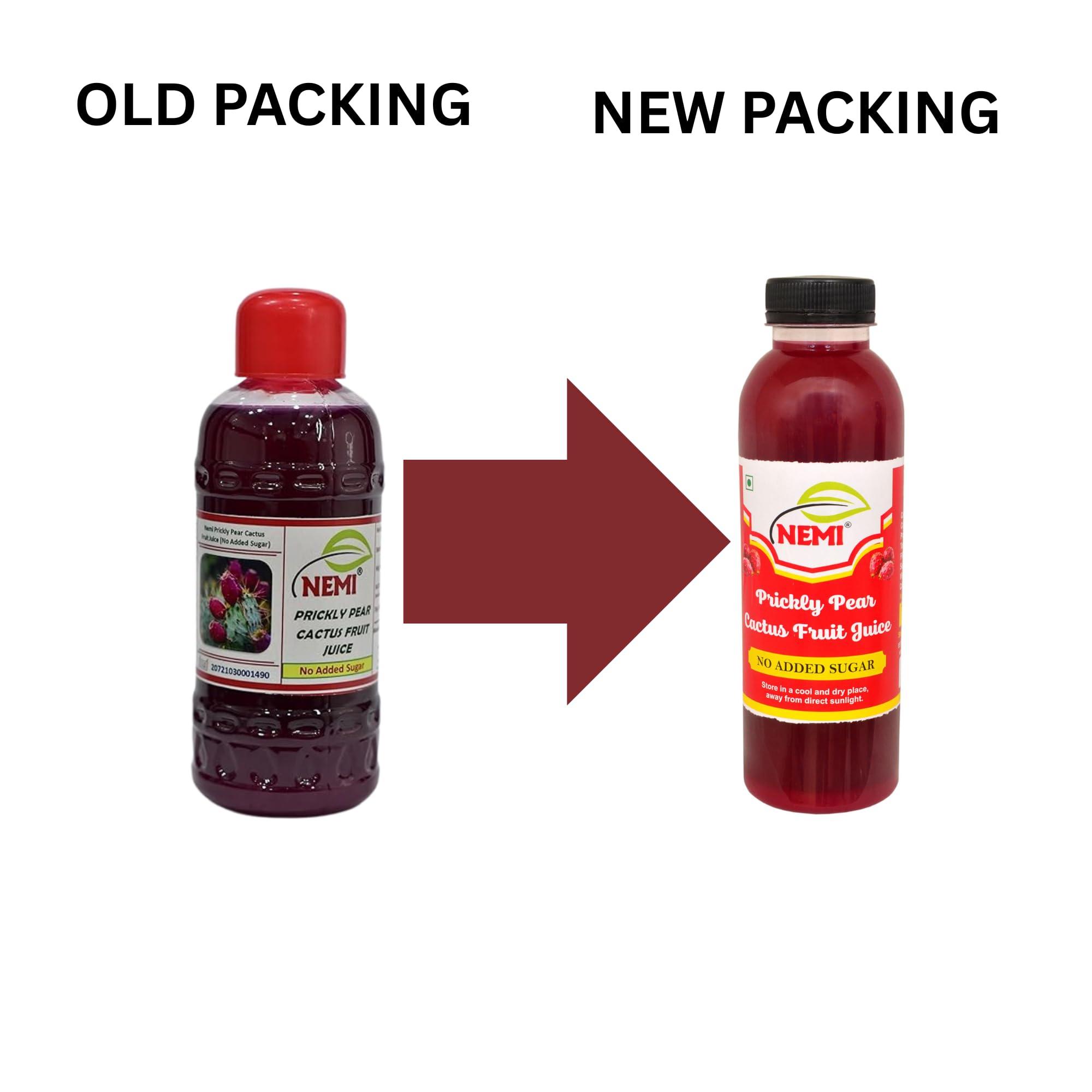 NEMI NEMI Prickly Pear Healthy Cactus Fruit Juice - Hemoglobin Booster (No added Sugar, 500ml) 50+RATING