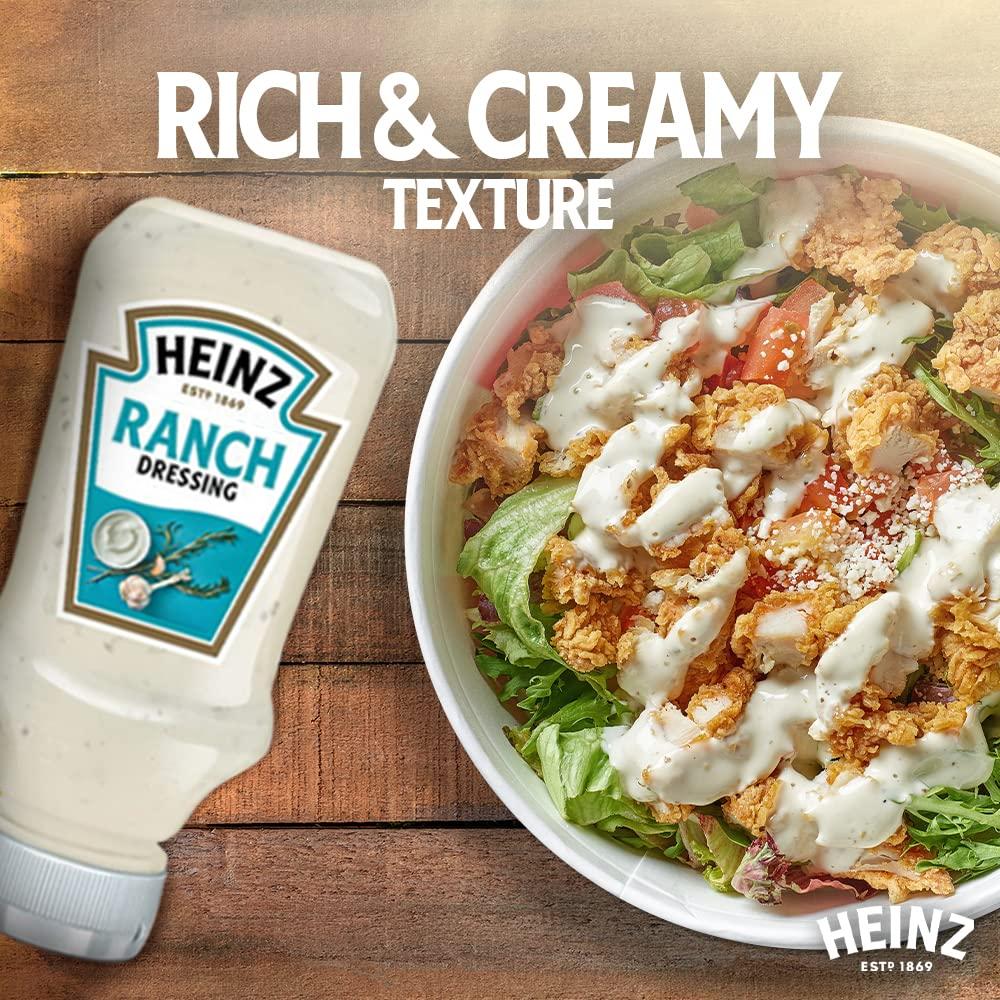 HEINZ Heinz Ranch Salad Dressing Top Down Squeezy Bottle Mayonnaise, 400g