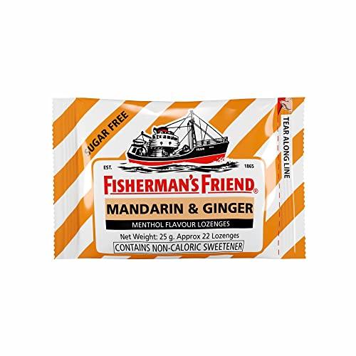 Fisherman's Friend Fisherman\'s Friend Mouth Freshener - Mandarin & Ginger- Refreshing and Soothing Lozenges 25g (Pack of 3)