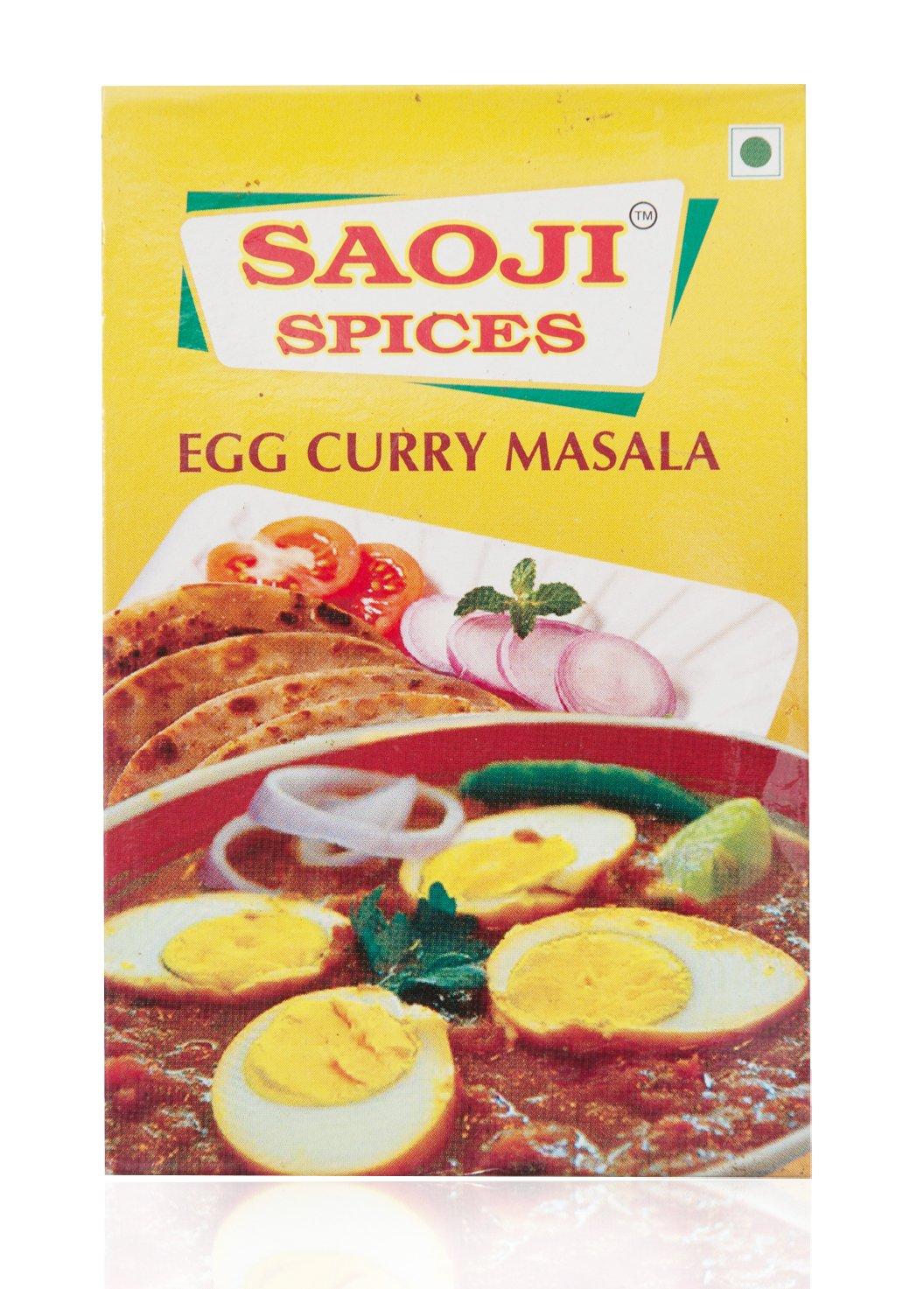 Saoji Foods Pvt Ltd Saoji Egg Curry Masala Powder, 100 Grams Anda Curry Masala by Saoji Foods - Pack of 3
