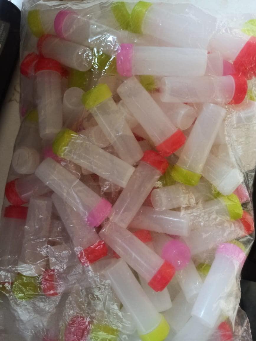 A.M A.M AM Plastic Homeopathic Opaque Plastic Bottle (1 Dram 100 Pieces) (100)