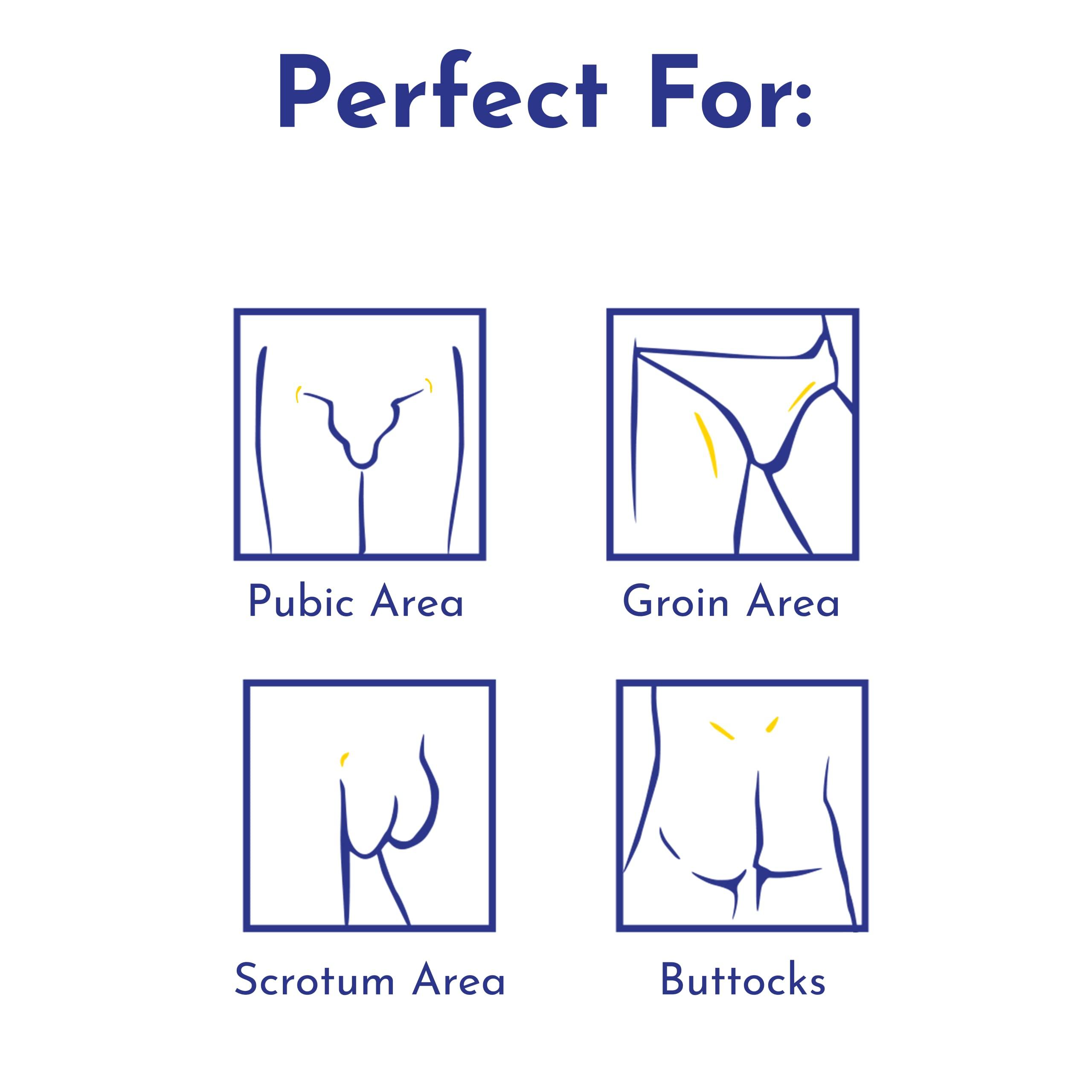 Mannlich Mannlich Intimate/Private Hair Removal Cream for Men, Painless, Faster, Soothing for Unwanted Coarse Pubic Hair, Suitable For All Skin Types, 100 ml (Pack of 2)