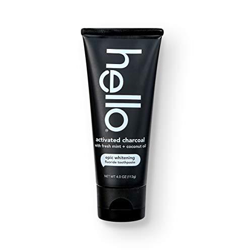 Hello Oral Care Hello Oral Care Activated Charcoal Fluoride Whitening Toothpaste, Vegan & SLS Free, 4 Ounce