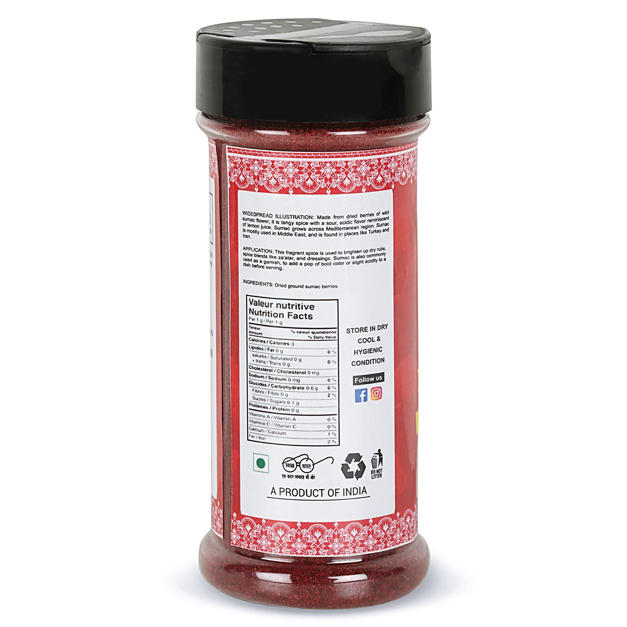 NOURCERY Nourcery Sumac Powder, 100g (Tangy Lemony Spice)
