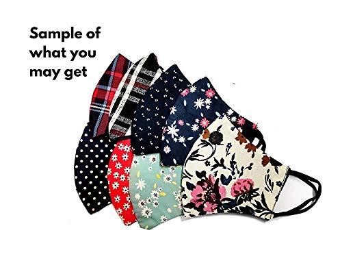 Veteran Veteran 100% Cotton Washable Reusable 2 Cloth Layer Fashion Stylish Cloth Face Mask(Combo of 10) for Women Men Boys Girls(Multicolor)