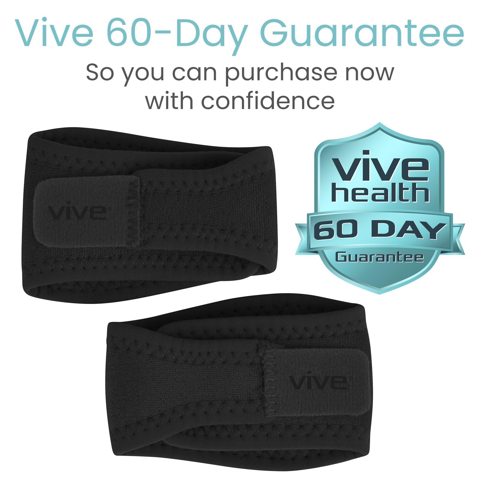 VIVE VIVE Arch Support Brace -Best Plantar Fasciitis Strap For Foot Pain,High Arches&Flat Feet-Compression Wrap-Insert For Under Socks&Shoes-Releives Aches&Pains- Guarantee