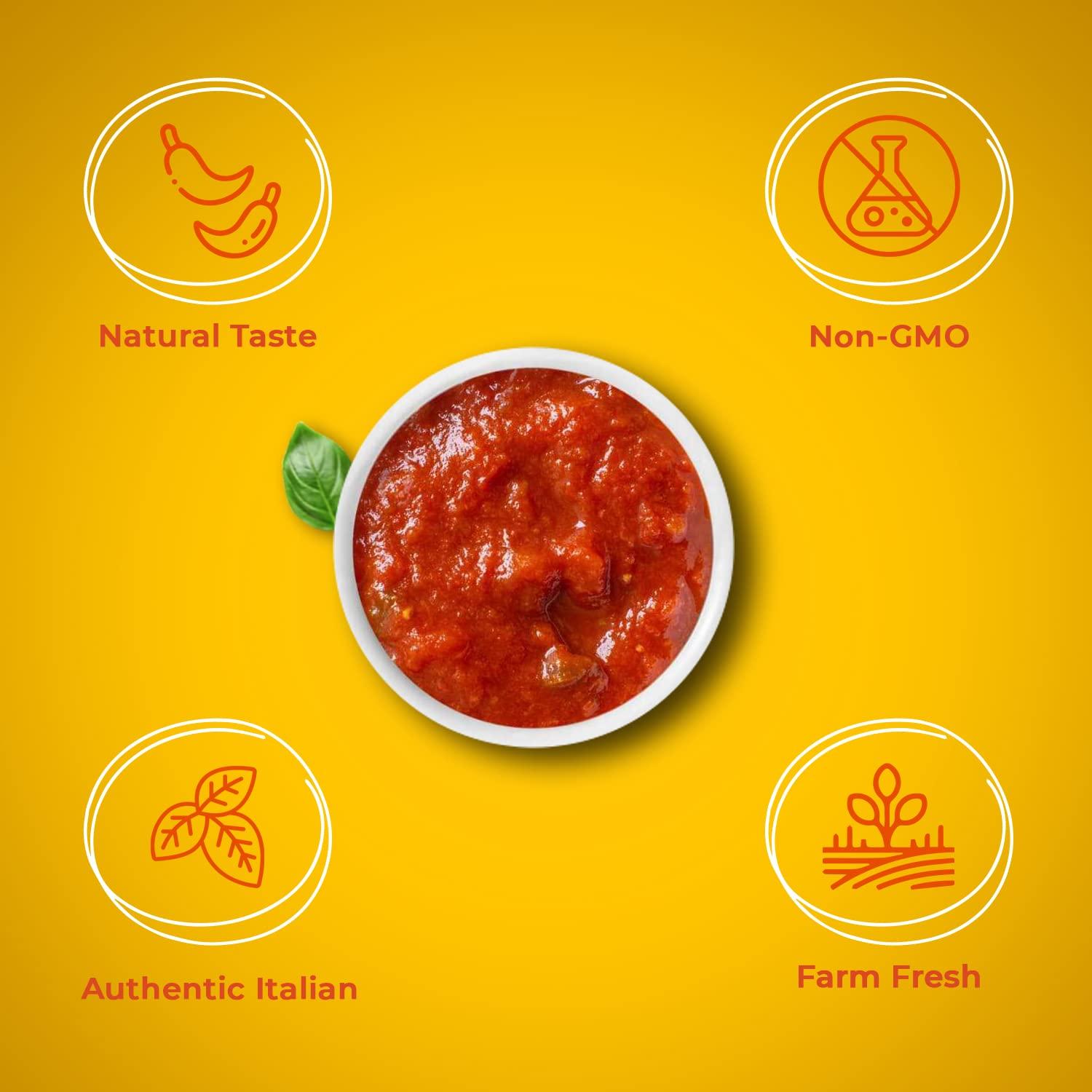Neo Neo Pizza Pasta Sauce 500g & Hot Sauce 215g I Made with Ghost Peppers (Bhut Jolokia Chilli) I Topping & Dip for Snacks,Mix with Cheese,Mayonnaise I Ready to Eat I Farm Fresh I Vegan