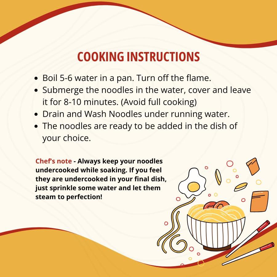 Oppa Oppa Rice Hakka Noodles - 150 gm, Naturally Gluten Free Noodles, No Maida, No Preservatives