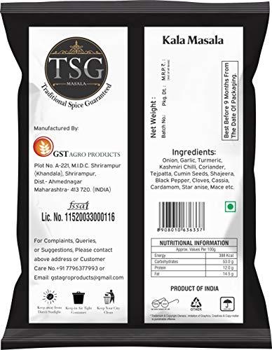 TSG Masala TSG Masala Kala Masala (200g), Kanda Lasun Masala (200g), Maharashtrian Kanda (Onion) Lasun/Lahsun (Garlic) Masala & Maharshtrian Goda Masala