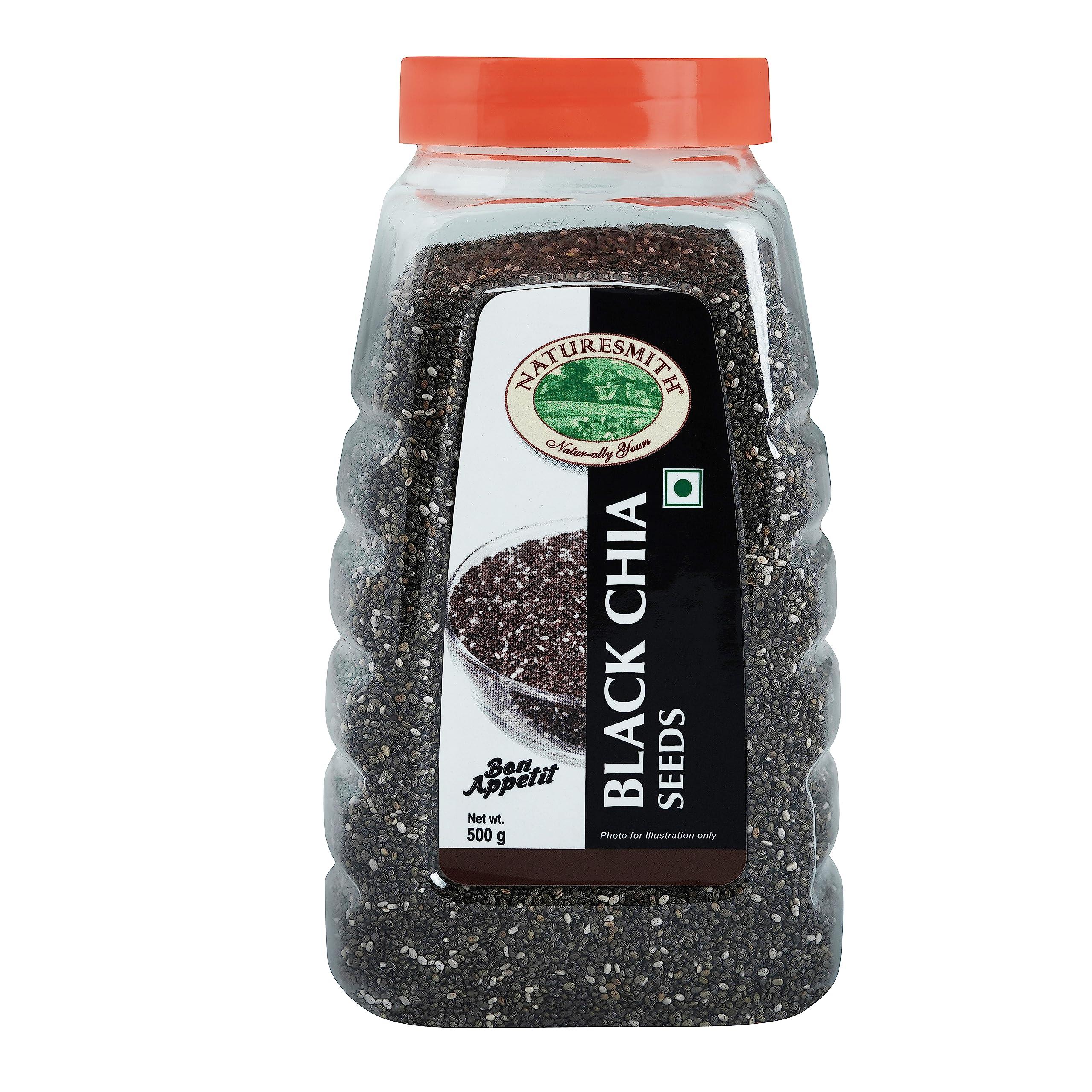 NATURE SMITH NATURESMITH FS JAR BLACK CHIA SEEDS-500g
