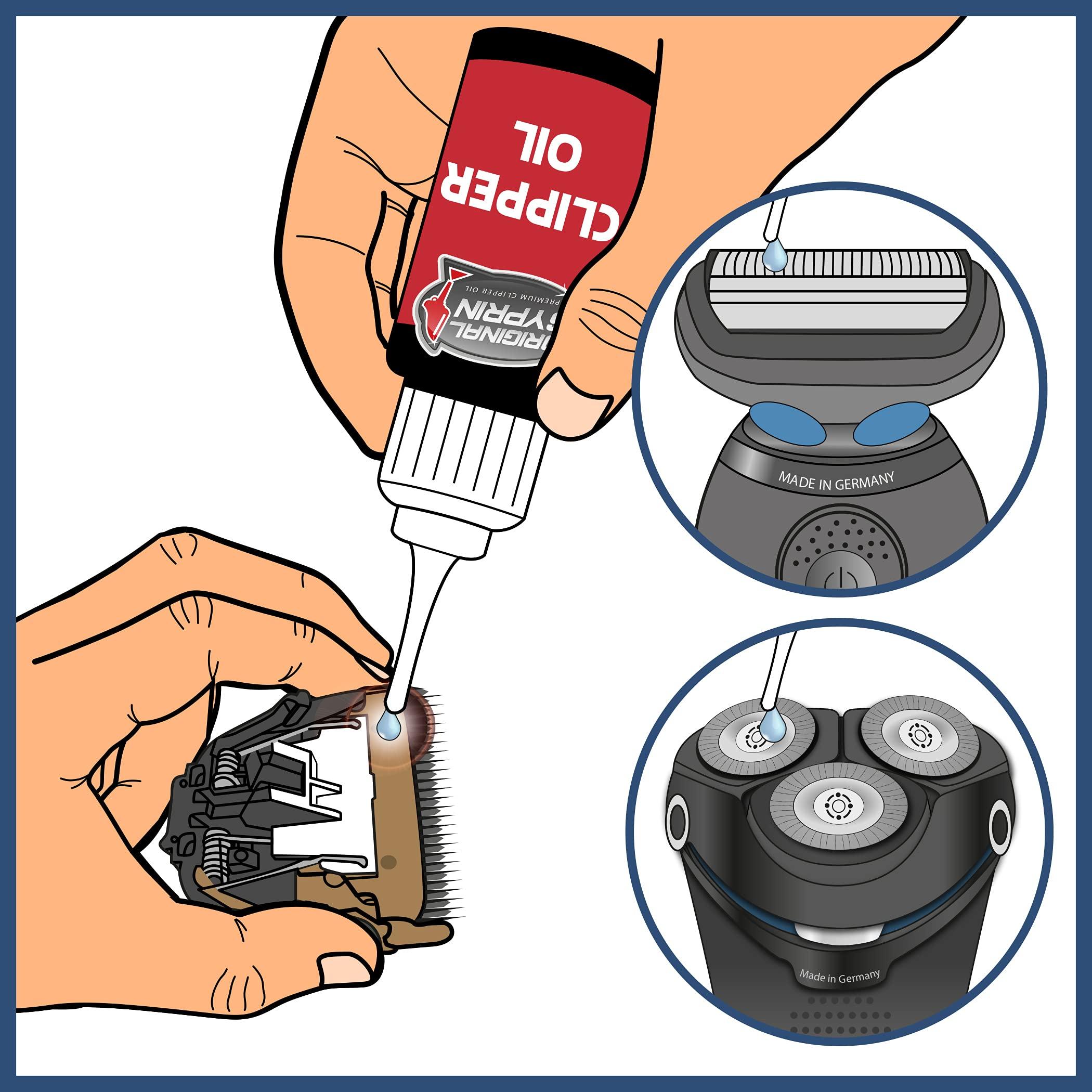 SYPRIN Original Syprin Shaving Head Oil for Hair Trimmers Hair Clipper Shaver Trimmer Hairdressing Supplies.