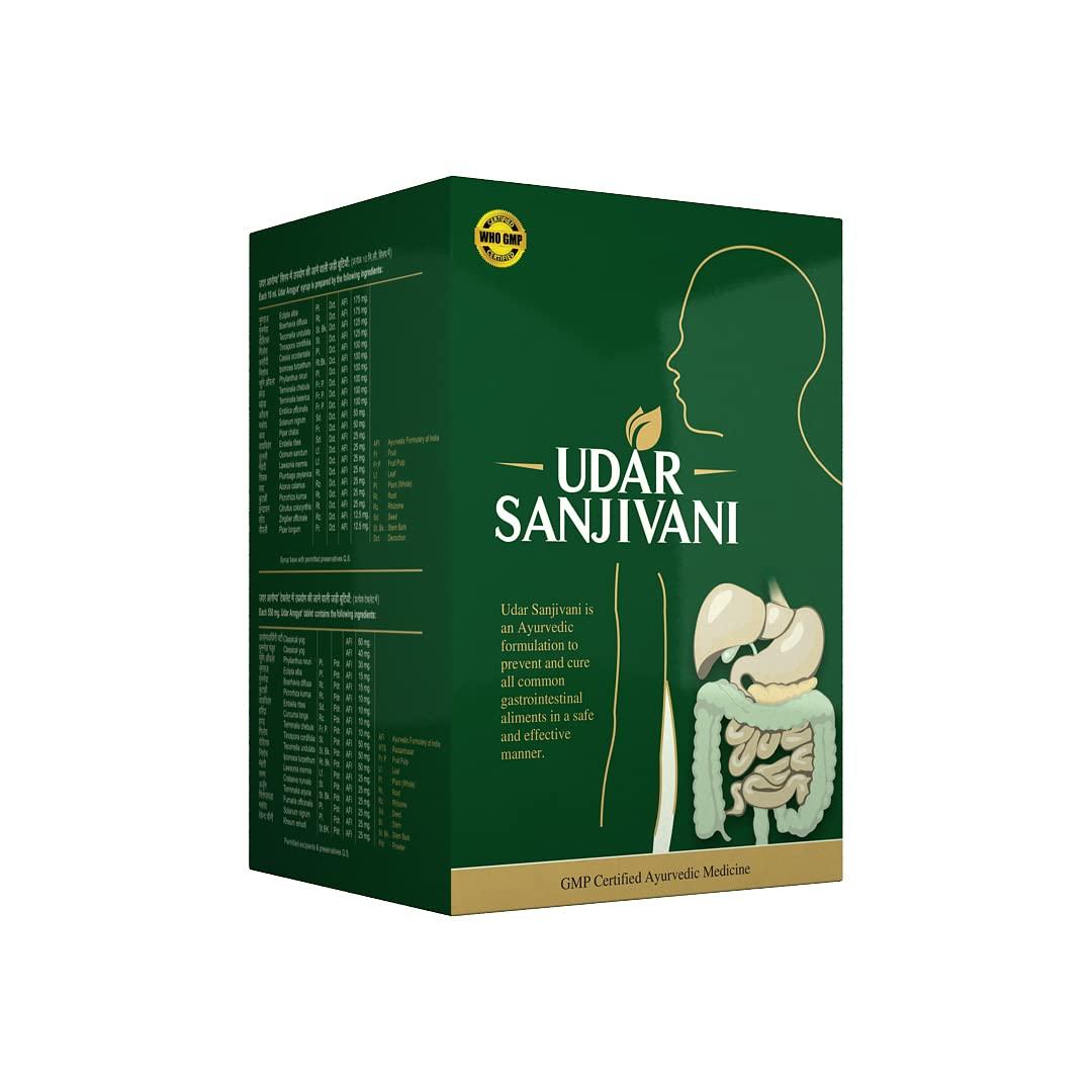 NavaFresh Basics Udar Sanjivani Ayurvedic Gut Relief Formula Relieves Indigestion Constipation Bloating
