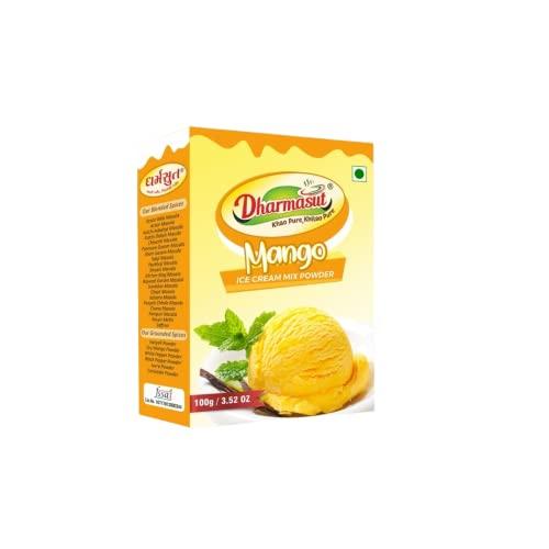 DHARMASUT Strawberry + Mango + Pista + Vanilla + Rajbhog Ice Cream Powder | Pack of 5 | 500 gm