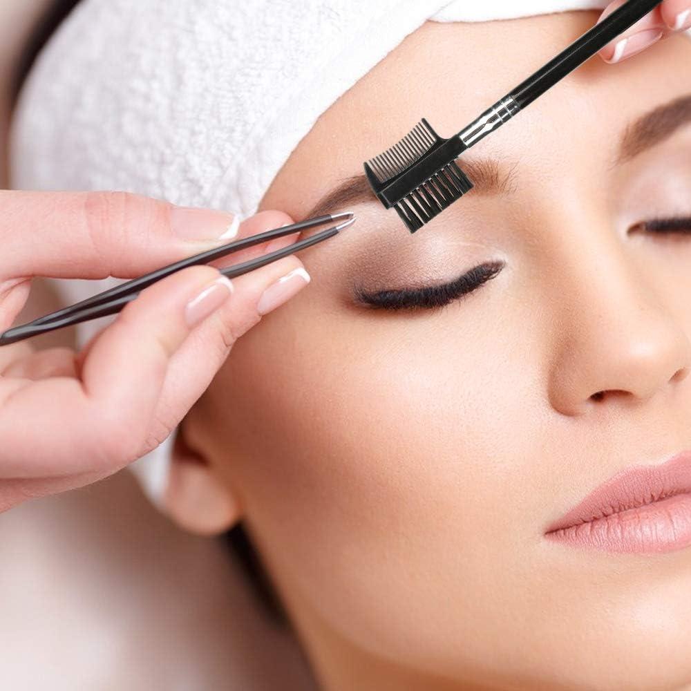 COSLUXE COSLUXE 5 Pcs Eyebrow Trimming Kit Eyebrow Grooming Set with Tweezers Scissors Eyebrow Razor and Eyelash Applicator for Women and Men