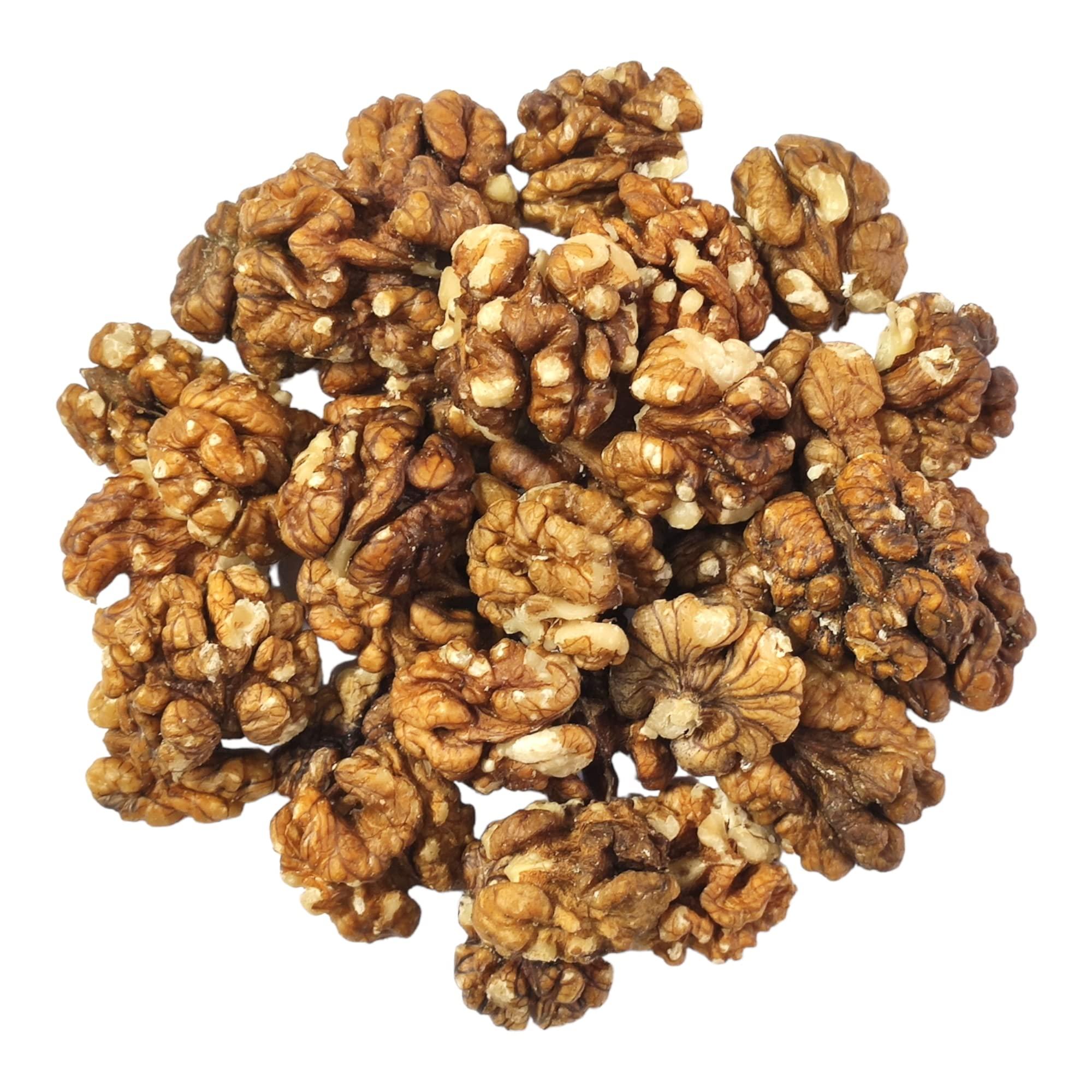DRY FRUIT HUB Dry Fruit Hub Kashmiri Walnut Kernels 500gm Light Amber, Akhrot Walnut, Walnut Without Shell, Walnuts Kernels Premium, Kashmiri Walnut Without Shell, Akhrot Giri Unwashed Natural Colour