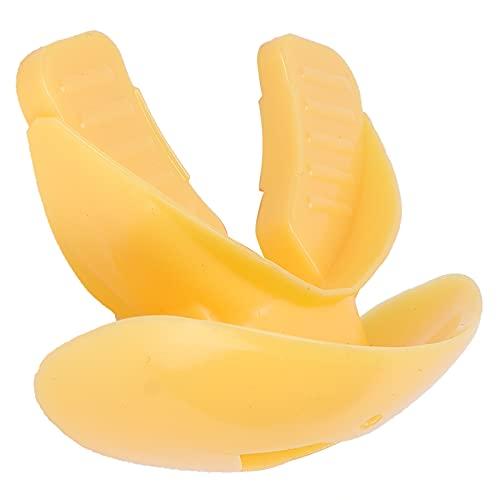 POMK Shock Mouth Guard, Smooth Breathing Gum Injury Prevention Boxing Mouth Guard Safe with Lanyard for Football for Hockey for Youth for Adults for Lacrosse(yellow)