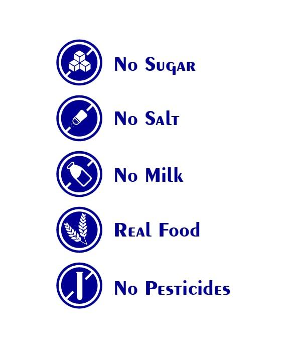 Happy Tumms Happy Tumms Organic Sprouted Ragi Almond Dates Porridge Mix | NO HIDDEN SUGAR | Made of Sprouted Ragi Powder for baby | Sprouted Ragi for Calcium, Iron | Real Food No Chemicals | Available in Trial Baby Packs too | Shelf-life 9 month | 200g