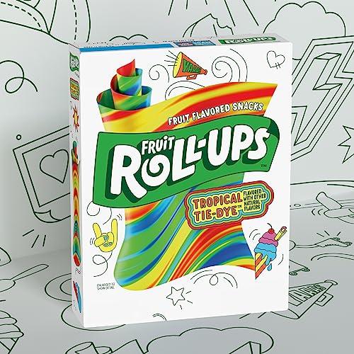 BETTY CROCKER Betty Crocker Fruit Roll-Ups Tropical Tie-Dye Snacks, 141g