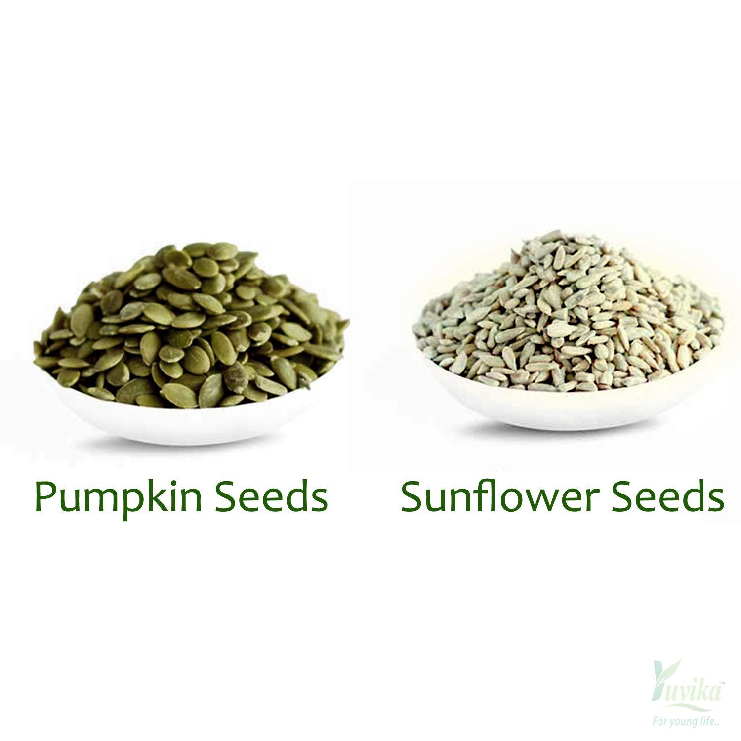 Yuvika YUVIKA Combo Pumpkin Seeds & Sunflower Seeds 500 Grams (250 Grams Each)