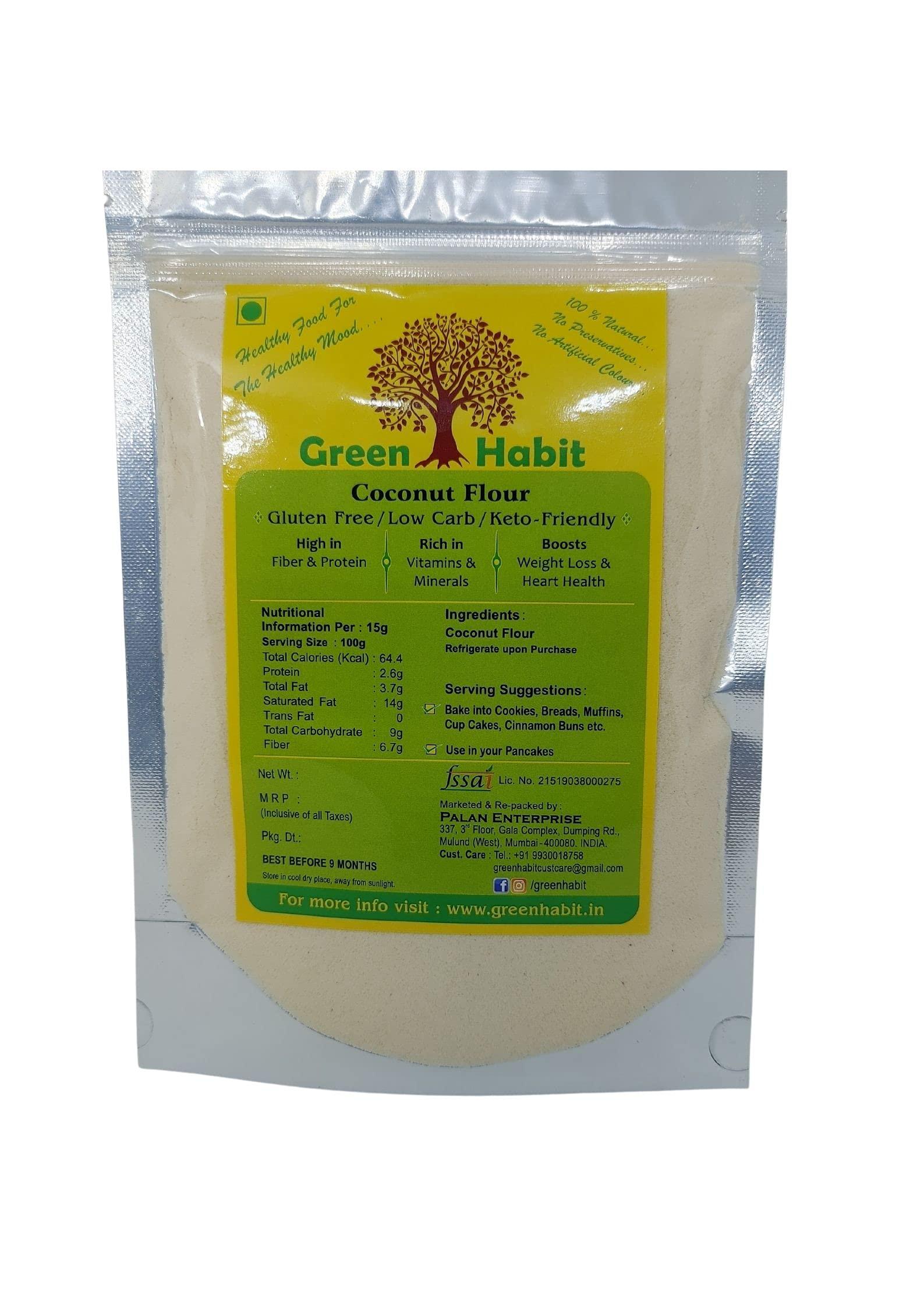 Greenhabit GreenHabit Fine Blanched Almond Flour 250gm & Coconut Flour 500gm Combo Pack (Keto-Friendly, Gluten-Free,Naturally Protein-Rich, Fiber-Rich)