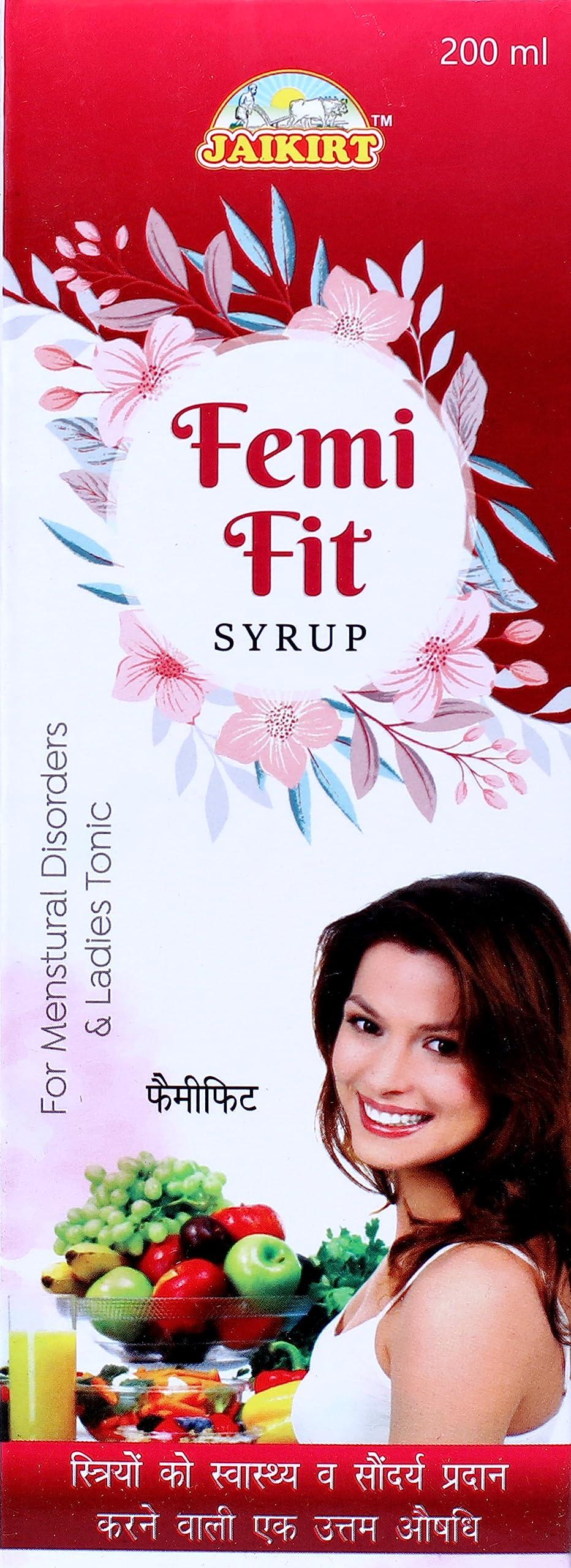 Sampuranh Herbal India Jaikirt Femi Fit Syrup | For menstural disorder | |