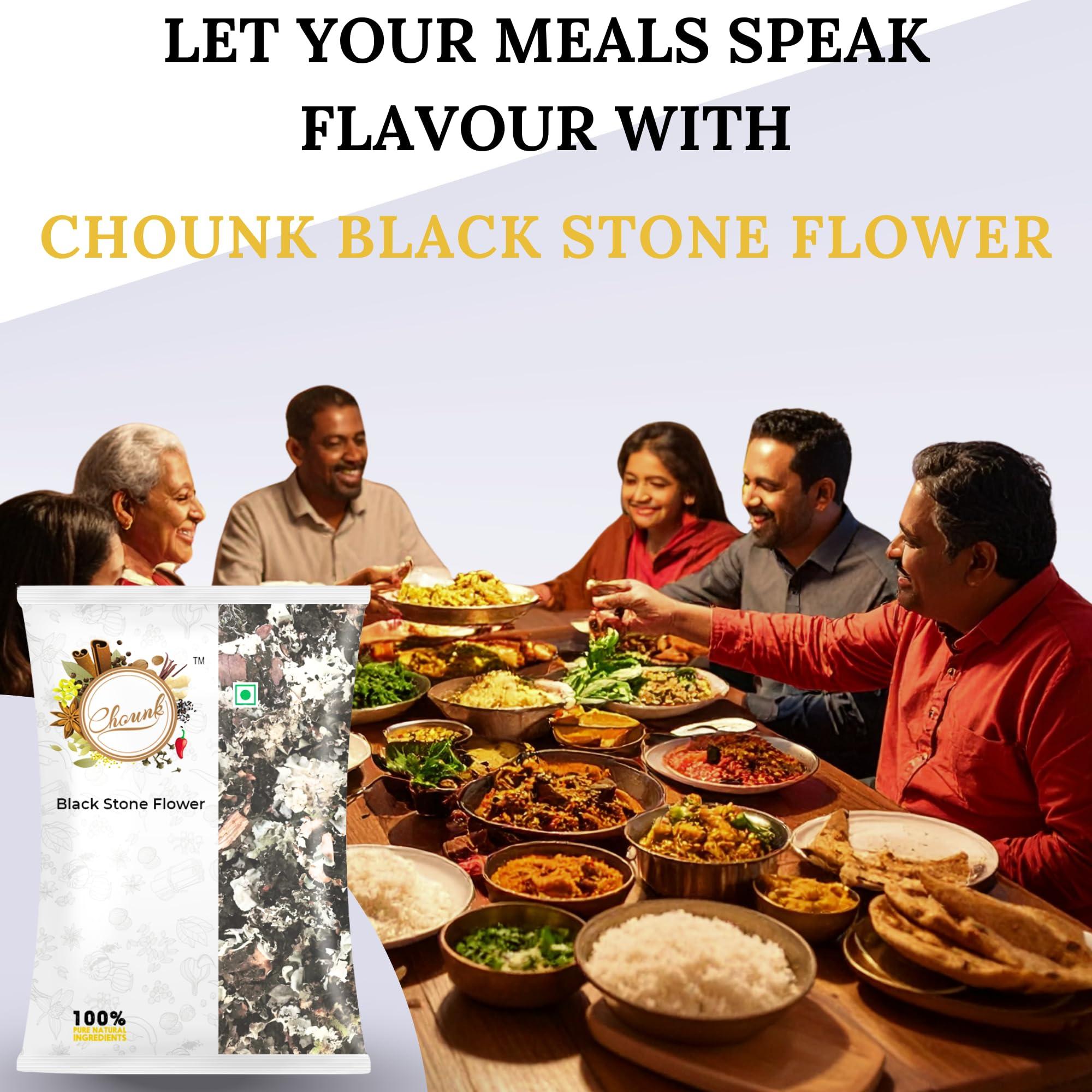 Chounk Chounk Black Stone Flower Spice - 200g (100g x 2 Pack) | Pathar/Patthar ke Phool Spice | Dagad Phool, Kalpasi | For Flavourful Cooking
