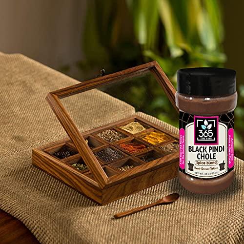 365 STORE TO DOOR 365 STORE TO DOOR Indian Spice – Black Pindi Chole Masala, 100 gm | Homemade Powdered | for Healthy Cooking | Ready to use | All Seasonings Spices | Pure & Hygiene | Spice Mix – Pack of 1